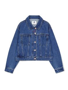 This is a semi-overfit denim trucker jacket with a thickness suitable for wearing during the change of seasons.  - Semi-oversized fit- Contrasted color stitch- Flory embroidery- Daily item Change Of Seasons, Denim Trucker Jacket, W Concept, Trucker Jacket, Casual Coat, The Change, Changing Seasons, Casual Jacket, Designer Fashion