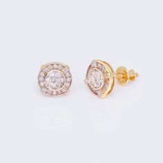 These stunning 14K Cluster Round 0.26ct Diamond Stud Earrings are the perfect addition to any jewelry collection. Made with high-quality 14K yellow gold, these earrings are not only beautiful but also durable. The cluster design adds a unique touch to the classic round diamond studs, making them stand out from the rest. The diamonds used in these earrings have a total carat weight of approximately 0.26CT, giving them a brilliant sparkle that will catch everyone`s eye. Details: Metal: 14K Yellow Yellow Gold Cluster Earrings With Diamond Accents, Anniversary Yellow Gold Cluster Earrings With Pave Setting, Classic Gold Cluster Earrings With Pave Setting, Classic Yellow Gold Earrings With Pave Setting, Yellow Gold Diamond Cluster Earrings With Halo, 14k Gold Round Cut Earrings With Pave Setting, 14k Gold Cluster Earrings With Halo Design, Classic Yellow Gold Cluster Earrings Round Cut, Classic Yellow Gold Cluster Earrings