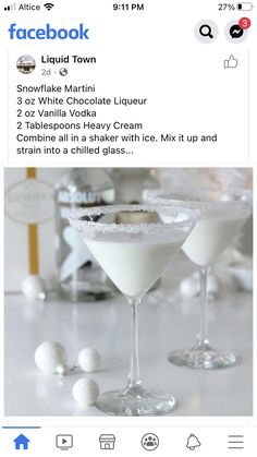 an image of a white chocolate martini recipe