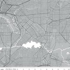 a map of the city of atlanta, with all streets and major roads in white