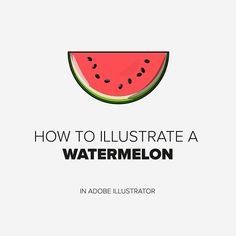 how to illustrated a watermelon in adobe