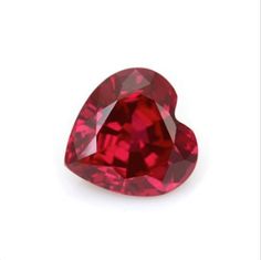 Gorgeous Heart Faceted Lab Created (Corundum) Pinkish Red Ruby This gem will fit in most of our same sized calibrated settings. Chemical composition : Al2O3 Crystal Structure : Triagonal Thermal properties: Melting point 2046oC Purity : 99.99% Refractive Index : 1.717 Density : 3.98-4.1 g/cm3 Hardness Mohs : 9 Star Labs, Blue Star Sapphire, Loose Stones, Ruby Stone, Ruby Jewelry, July Birthstone, Ruby Gemstone, Livingston, Natural Ruby