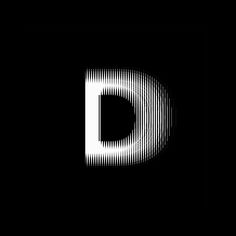 the letter d is made up of lines