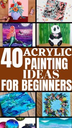 40 acrylic painting ideas for beginners that are easy and fun to do