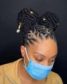 Dread Lock Styles Black Women, Space Buns On Locs, Sistalocs Hairstyles, Bun Locs Hairstyles For Women, Locking Hair, Locs Ponytail, Lock Hairstyles, Tips For Black Women, Lock Styles