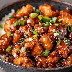 a close up of a bowl of food with rice