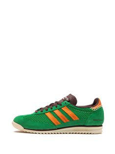 Adidas x Wales Bonner SL72 Knitted Sneakers - Farfetch Adidas Sl 72, Adidas X Wales Bonner, Sneakers Green, Adidas Tennis Shoes, Adidas Tennis, Wales Bonner, Reebok Club C, Knit Sneakers, Adidas X