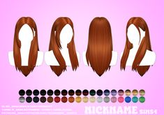 the wigs are all different colors and sizes for each woman's hair type