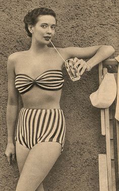 vintage swim 1950s Style, Photo Vintage, Victoria Secrets, Moda Vintage, Vintage Beach