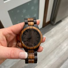 Wooden Watches As Gifts, Wooden Watches With Round Dial As Gift, Wood Minimalist, Zebra Wood, Eco Friendly Design, Natural Walnut, African Jewelry, Friendly Design, Engraved Wood