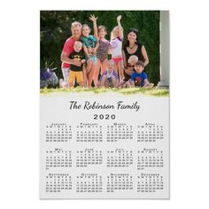 a family photo calendar with the year 2009 and 2013 on it's front page