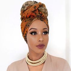 Head Wrap Hairstyles, Beehive Hair, Hair Scarf Styles, Mode Turban, Head Scarf Styles