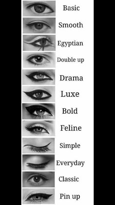 Eyeliner Shapes, Mekap Mata, Makeup Order, Eyeliner Tattoo, Eye Makeup Steps