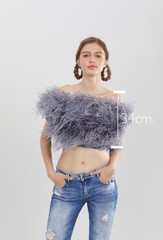 "SGinstar Zara Off Shoulder Feather Top Feather Cocktail Topper Feather Topper 🌸Made to order 🌸Please check my sizes chart before ordering 🌸Length of this top is almost your waist over the navel 🌸 Top have a sleeves decorated with ostrich feathers 🌸zipper closure on the back side 🌸Top made with ostrich feathers 🌸Color: more than 18 colors 🌸Dry clean only SGinstar Size Guide UK4/US0/EU32/AU4 Bust 31\"(78cm.) Waist24\"(60cm.) Hips33\"(83.5cm.) UK6/US2/EU34/AU6 Bust32\"(80.5cm.) Waist25\"(6 Fitted Feather Tops For Fall, Fitted Feathered Tops For Fall, Winter Party Tops With Feather Trim, Winter Party Top With Feather Trim, Fitted Tops With Feather Trim For Winter, Feather Trim Tops For Fall Party, Fitted Tops With Feather Trim For Spring, Fall Party Tops With Feather Trim, Ostrich Feather Dress