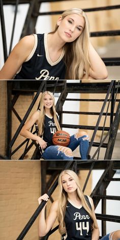 Basketball senior pictures with girl Senior Picture Ideas With Mirrors, Basketball Jersey Senior Pictures, Girls Basketball Senior Portraits, 2024 Senior Picture Ideas High School, Outdoor Basketball Senior Pictures, Senior Sports Pictures, Sports Senior Pictures