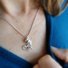 Swinging Rat Necklace Rat Jewellery Rat fans rejoice, we've created this remarkable rat charm pendant so you can show the world how much you love these cute little critters. There's so much detail in this playful charm: from the tiny paw helping him/her to swing joyfully from the chain to the curly tail, acrobatic pose, and sweet little face - Jana has expertly captured all the things that make rats so awesome and adorable. Jana was inspired to create a range of rat jewelry after adopting her pe Whimsical Sterling Silver Charms Jewelry, Whimsical Sterling Silver Pendant Charm Necklace, Silver Animal Design Jewelry For Gifts, Silver Jewelry With Animal Design For Gift, Animal Design Jewelry Gift, Whimsical Sterling Silver Pendant Necklace, Rat Necklace, Rat Jewellery, Mouse King