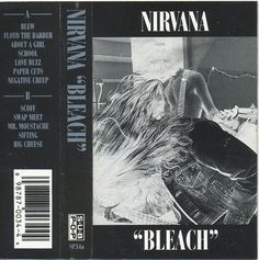 the back cover of nirvana's album, bleach