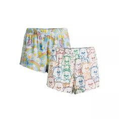 Cute And Colorful, These Care Bears Sleep Shorts Are A Fun Addition To Your Basics And Loungewear Collection. Sure To Become An Essential Part Of Your Bedtime Routine, These Sleep Shorts Are Super-Soft And Comfy, With A Relaxed Boxer-Style Fit And An Easy Elastic Waistband. Pair Them With A Favorite Tee And It Is Off To Dreamland You Go! Available In A Money-Saving Two-Pack, So You Will Always Have A Pair On Hand. Material: 95% Polyester/5% Spandex Care: Machine Washable Country Of Origin: Impor Fun Multicolor Cartoon Print Sleepwear, Cheap Disney Sleepwear, Disney Character Print Sleepwear For Bedtime, Disney Short Sleeve Sleepwear For Bedtime, Disney Cotton Sleepwear, Sleep Shorts, Bedtime Routine, Care Bears, Soft Knits