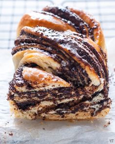 Chocolate babka Bread- Chocolate filled layered yeasted sweet bread with steps of dough making and shaping Polish Traditions, Baked Dessert, British Baking, Chocolate Filling