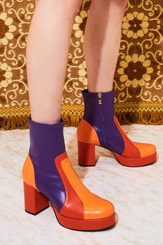 Suzie Q Purple Retro Stripe Platform Boots - PRE-ORDER – The Hippie Shake The Hippie Shake, Suzie Q, Bohemian Outfits, Outfit Reference, Purple Retro, Mode Tips, Dopamine Dressing, 70s Inspired Fashion