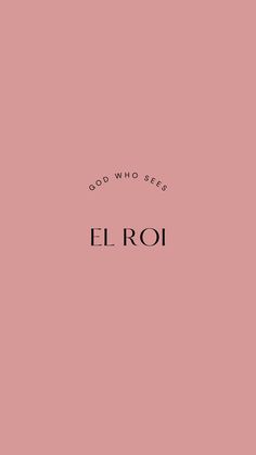 El Roi-God who sees blush pink wallpaper El Roi The God Who Sees Me Wallpaper, El Roi Wallpaper, El Roi The God Who Sees Me, God Sees You, Names Of God Wallpaper, God Sees All, God Sees Me, The God Who Sees, God Who Sees