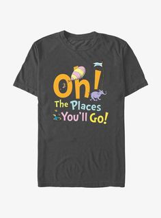 Lightweight 100% combed ring spun cottonWash cold; dry lowImportedListed in men's sizes Dr Seuss Cruise Shirts, Universal Trip, Cruise Shirts, Dr Suess, Cruise Shirt, Going Places, Oh The Places Youll Go, Dr Seuss, Hot Topic