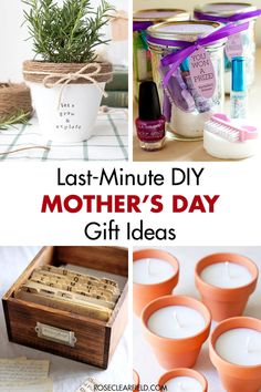 the last minute diy mother's day gift ideas