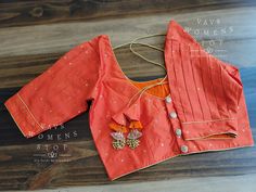 Blouse stitched - YesSleeves Length - ElbowBlouse Opening - BackPadded - NoBlouse size - 34 with inner margins expandable upto 40For Blouse Size 32 alteration can be done on request. Orange Blouse For Navratri, Fitted Orange Blouse For Navratri, Fitted Orange Blouse For Designer Wear, Fitted Orange Blouse For Festivals, Fitted Orange Blouse For Wedding, Orange Padded Blouse, Festive Orange Long Sleeve Blouse, Benarasi Blouse Design, Blouse Degine