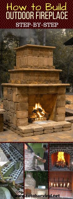 how to build an outdoor fireplace step - by - step instructions for the fire pit