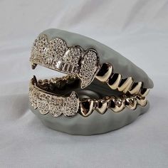 One Tooth Grillz, Grillz Girls Teeth, Two Gold Teeth Grillz, Two Piece Grillz, Gold Outline Tooth Grill, Dental Jewelry, Grillz Teeth, Custom Grillz, Grills Teeth