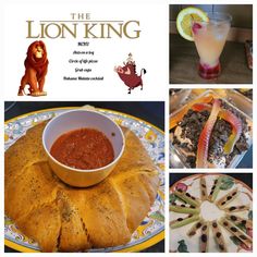 the lion king food and drink collage