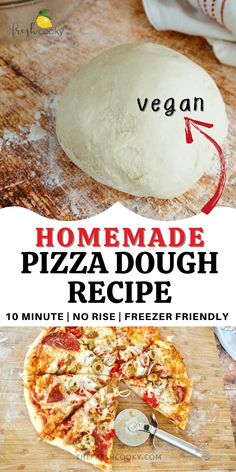 the homemade pizza dough recipe is ready to be made