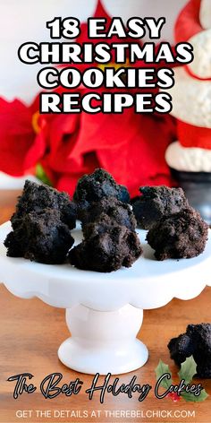 18 Cookies Recipes for Christmas Eve Easy Christmas Cookies Recipes, Easy Christmas Desserts, Easy Christmas Cookies, Best Holiday Cookies, Easy Christmas Cookie Recipes, Christmas Desserts Easy, Easy Christmas Treats