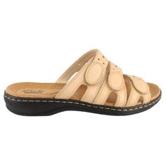 PRICES MAY VARY. Clarks collection Ortholite footbed Clarks cushion soft Heel height 1.33" Adjustability Comfortable Beige Sandals With Cushioned Footbed, Comfortable Beige Sandals With Leather Footbed, Casual Beige Footbed Sandals With Arch Support, Beige Sandals With Arch Support And Flat Heel, Beige Flat Heel Sandals With Arch Support, Adjustable Beige Sandals With Cushioned Footbed, Adjustable Beige Comfortable Footbed Sandals, Beige Slides With Arch Support And Round Toe, Soft Heels