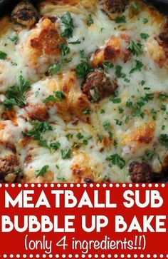 meatball sub bubble up bake only 4 ingredients