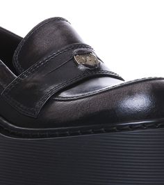 Vic Matie' black Joy loafers, leather upper, slip on, eu sizeComposition: 100% Leather Upper/rubber Sole Black Wingtip Loafers With Leather Footbed, Black Slip-on Loafers With Leather Footbed, Black Slip-on Loafers With Rubber Sole, Black Leather Almond Toe Loafers, Black Leather Sole Loafers For Office, Black Platform Loafers For Office, Black Almond Toe Loafers With Leather Sole, Black Slip-on Calf Leather Oxfords, Platform Slip-on Loafers