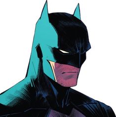 the batman is looking at something in front of his face and head, with one eye open