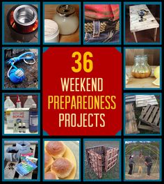 36 DIY Weekend Projects for Preparedness and Survival Survival Projects, Homestead Projects, Survival Project, Survival Ideas, Emergency Prepardness, Doomsday Prepping, Emergency Preparation, By Any Means Necessary, Survival Life