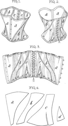 an image of the back and side view of a dress pattern, with instructions to make it