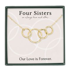 PRICES MAY VARY. SISTER NECKLACES: Our girls' jewelry makes great gifts for your sisters, best friend, mother, or daughter. Your sister has always been your bff. Give her this infinity pendant necklace symbolizing the eternal bond between big sister and little sister! BIG SISTER GIFT: Keep your sister close to your heart with this timeless piece that is perfect for everyday wear. This simple yet elegant necklace is a lovely gift for a birthday, Christmas, Easter, or any other occasion! Give her Sister Necklaces For 2, Big Sister And Little Sister, Sister Necklaces, Sister Circle, Sisters Necklace, Sister Birthday Gift, Sentimental Jewellery, Jewelry Big, Big Sister Gifts