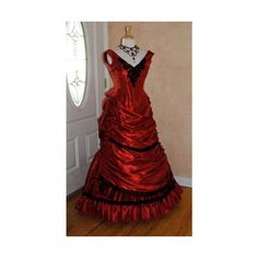 Victorian Reproduction Set Parisian Skirt and Bodice Custom ❤ liked on Polyvore Victorian Era Dresses, Vampire Dress, Fantasy Gowns, Fairytale Dress, Fantasy Dress, Historical Dresses, Fancy Outfits, Mode Vintage