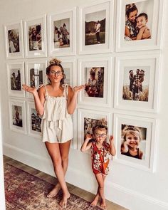 Photo Display Ideas, Family Pictures On Wall, Printed Pictures, Stylish Photo, 아파트 인테리어, Photo Display, Entrance Hallway, Diy Photo