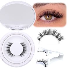 PRICES MAY VARY. 𝐖𝐡𝐚𝐭 𝐲𝐨𝐮'𝐥𝐥 𝐠𝐞𝐭 𝐭𝐨 𝐢𝐬: 1️⃣1 Pair of Fake Eyelashes with Magnets - 4 strips of lashes in total, as one eye needs to have 2 strips of magnetic lashes clamped to each other to make up a complete false eyelash look for one eye. 2️⃣There is also a wearer for the fluffy cat eye magnetic eye lashes. You need to separate the up and down of one magnetic false eyelashes and attach it to the up and down of the applicator respectively before applying the false eyelashes. 𝐌? Applying False Eyelashes, Lashes Natural, Magnetic Lashes, Magnetic Eyelashes, Fake Lashes, Eye Lashes, Fluffy Cat, Fake Eyelashes, False Eyelashes