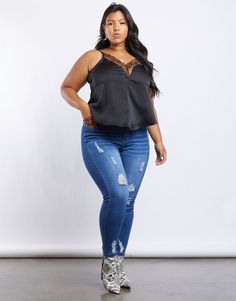 Curve Lilia Ripped Jeans Plus Size Bottoms Medium Blue 14 -2020AVE Plus Size Ripped Jeans Outfit, Jeans Heels Outfit, Track Leggings, Ripped Leggings, Snake Print Leggings, Affordable Plus Size Clothing, Frayed Hem Jeans, Dress Up Outfits, Everyday Chic