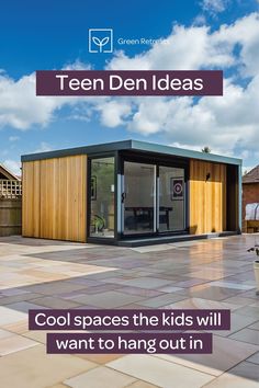 an advertisement with the words cool spaces the kids will want to hang out in on