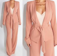 I like a feminine business pant suit Suit Outfits For Women Party, Black Suit Outfits For Women, Feminine Pant Suit, Suits For Curvy Women, Suit Outfits For Women, Feminine Business, Curvy Fashionista, Office Outfits Women, Jumpsuit Elegant