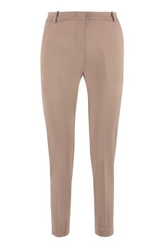 Indulge in the luxurious comfort and style of these BELLO SLIM CIGARETTE TROUSERS. Crafted with a blend of 5% elastane, 65% viscose, and 30% polyamide, these trousers effortlessly combine stretch and softness for a perfect fit. The two side pockets and two back welt pockets add a touch of functionality to these chic and sophisticated trousers, making them the perfect addition to your designer wardrobe. Elevate your fashion game with the BELLO SLIM CIGARETTE TROUSERS, designed for those who appre Designer Wardrobe, Italian Outfits, Tailored Blazer, Professional Look, Tunisia, Luxury Retail, Straight Leg Pants, Silk Blouse, Bottoms Pants