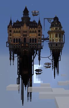 Divine Spawn, Minecraft Wizard, Minecraft Steampunk, Minecraft Idea, Art Content, Minecraft Castle, Minecraft Inspiration, Minecraft City