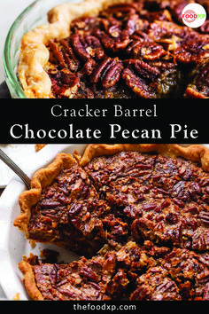 Cracker Barrel Chocolate Pecan Pie Cracker Barrel Pecan Pie, Chocolate Pecan Pie Cracker Barrel, Chocolate Chip Pecan Pie Recipe, Cracker Barrel Chocolate Pecan Pie, Choc Pecan Pie Recipe, Chocolate Chip Peacon Pie, Copycat Cracker Barrel Chocolate Pecan Pie, Chocolate Bourbon Pecan Pie Recipe