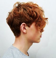 Red Hair Boy, Red Hair Men, Tan Skin Blonde Hair, Short Red Hair, Red Curly Hair, Minako Aino, Haircut Inspiration, Trendy Haircuts, Auburn Hair